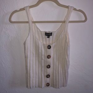 Cream sweater tank